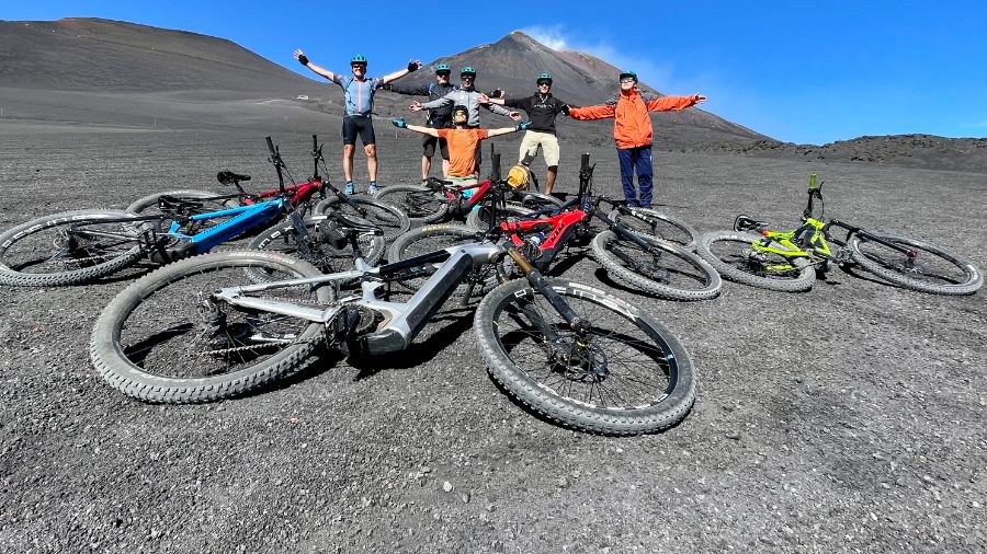 Etna Summit Craters group in front of South-east Crater Etna Summit Craters group in front of South-east Crater