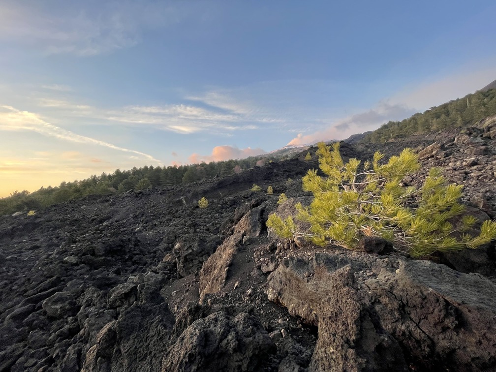 Etna Sunset Hike - Lava flow we cross during the hike Etna Sunset Hike - Lava flow we cross during the hike