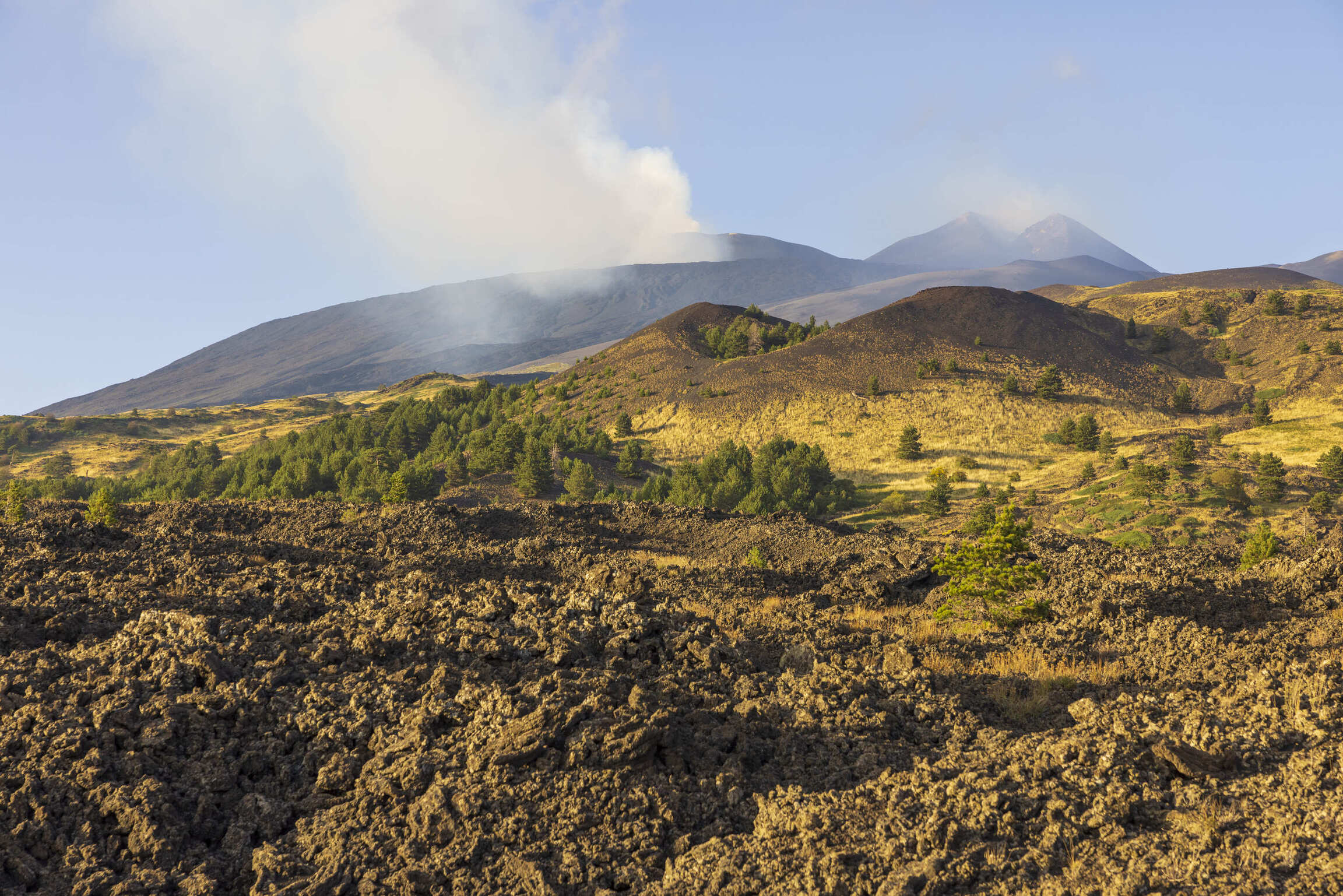 Etna Sunset Hike - Summit Area from the Sunset hiking zone Etna Sunset Hike - Summit Area from the Sunset hiking zone